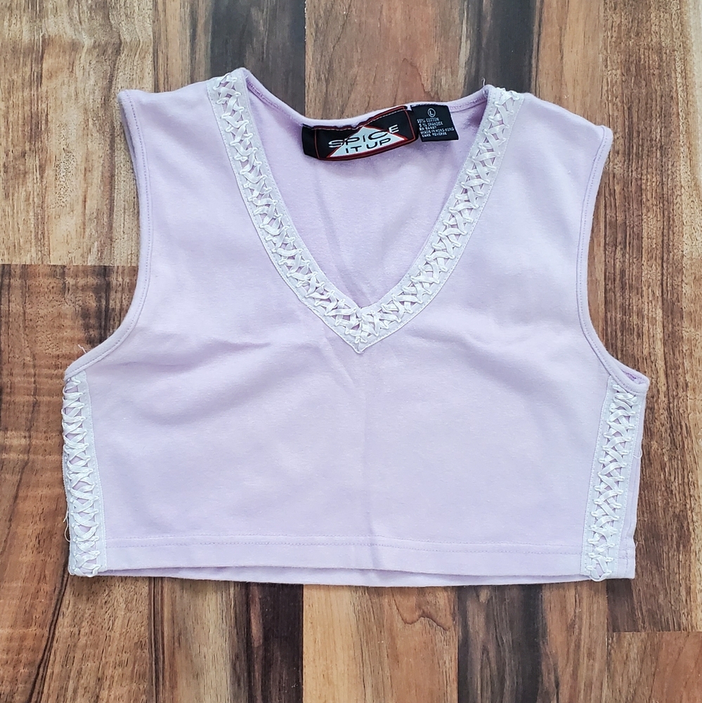 Lilac crop top